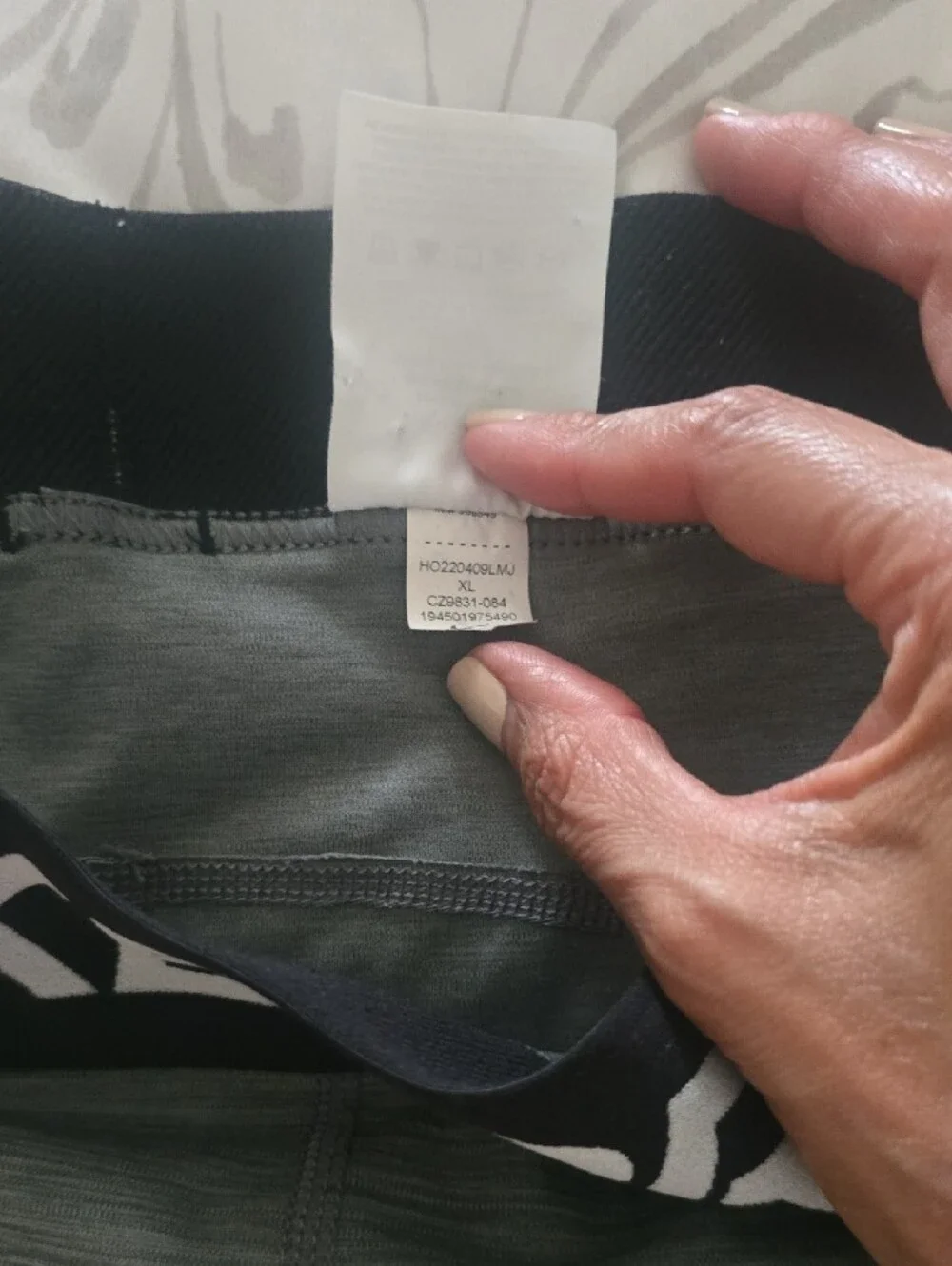 Nike Gray Performance Pro Shorts with Black Waistband